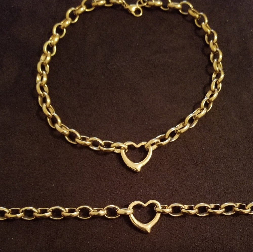 Heavy Solid Stainless Steel Fashion Set